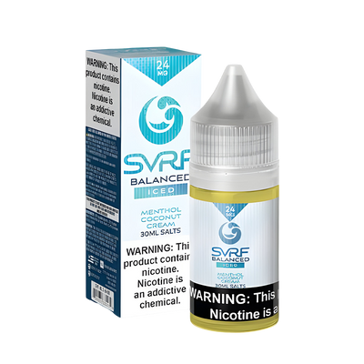 SVRF Salt Nicotine Vape Juice 24 Mg Balanced Iced 