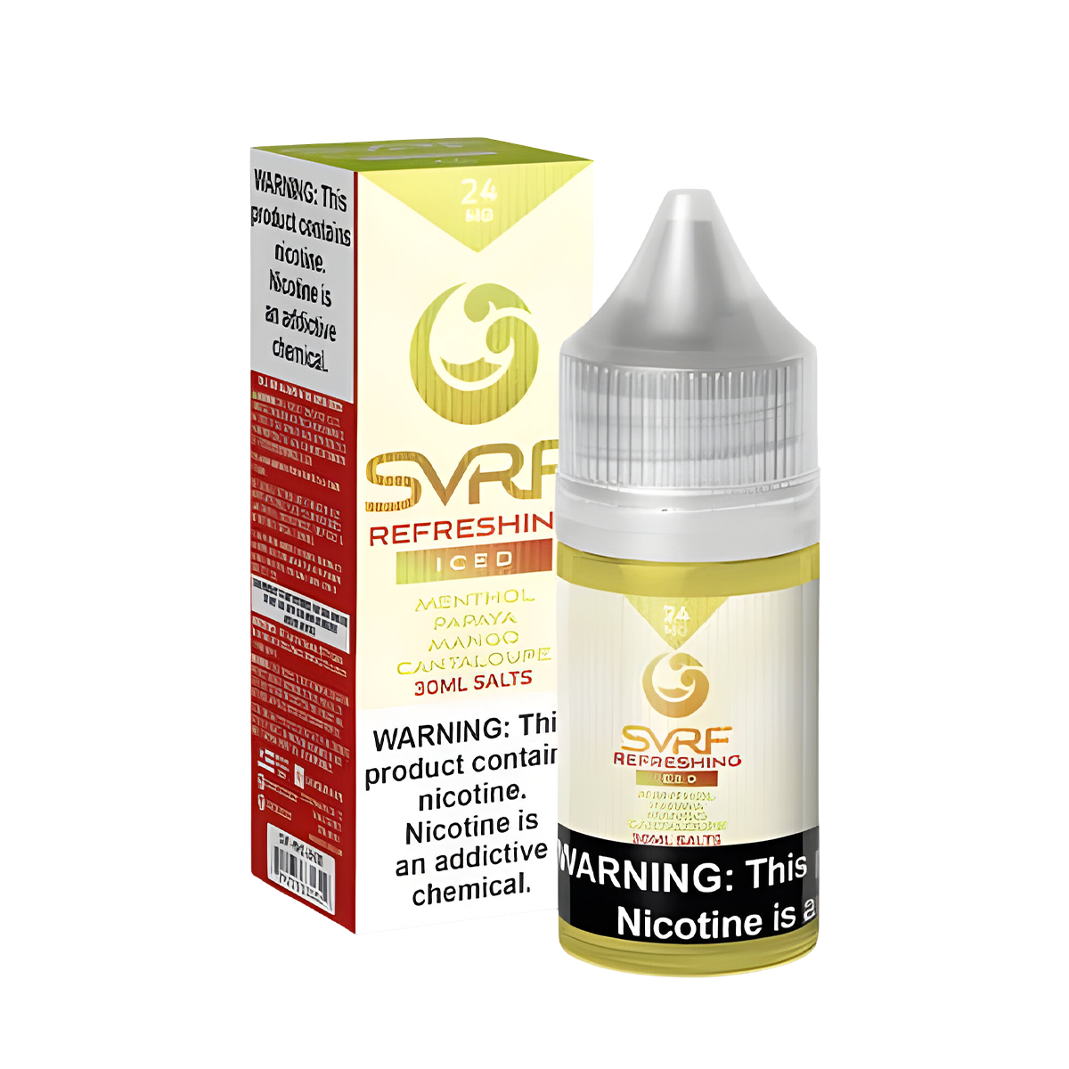 SVRF Salt Nicotine Vape Juice 24 Mg 30 Ml Refreshing Iced