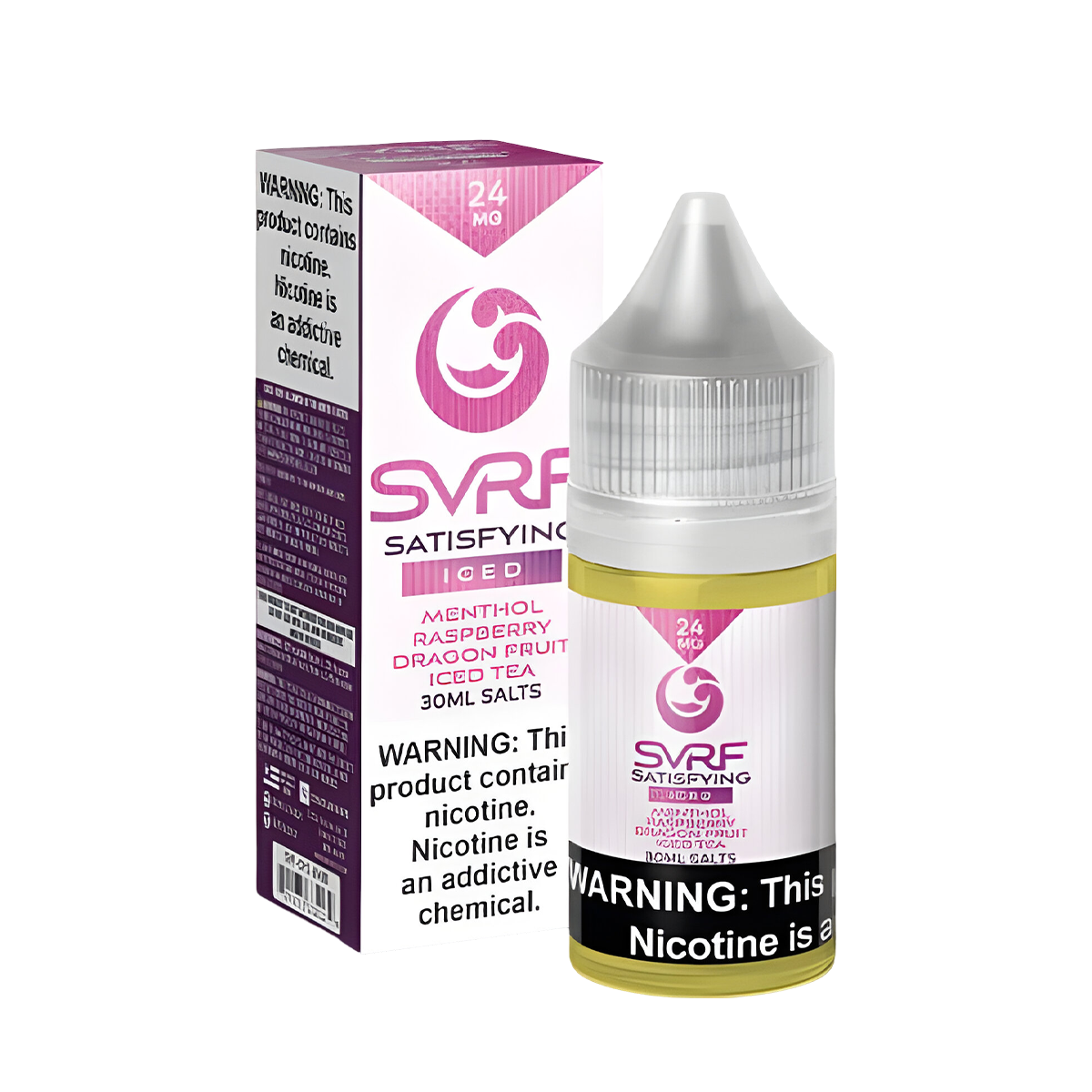 SVRF Salt Nicotine Vape Juice 24 Mg 30 Ml Satisfying Iced