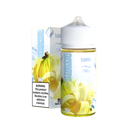 Skwezed Iced Freebase Vape juice 0 Mg 100 Ml Banana Iced