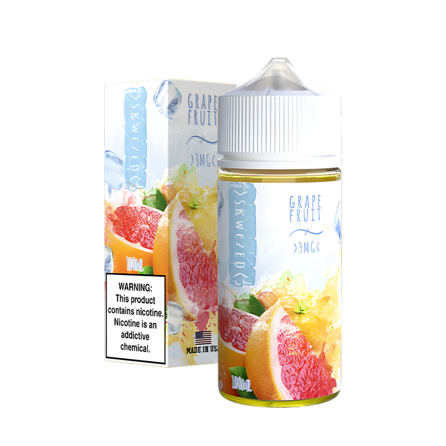 Skwezed Iced Freebase Vape juice 0 Mg Grapefruit Iced 