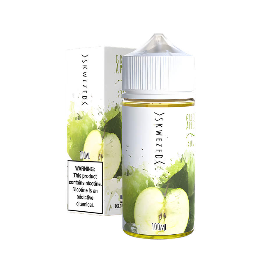 Skwezed freebase Vape juice 0 Mg 100 Ml Green Apple