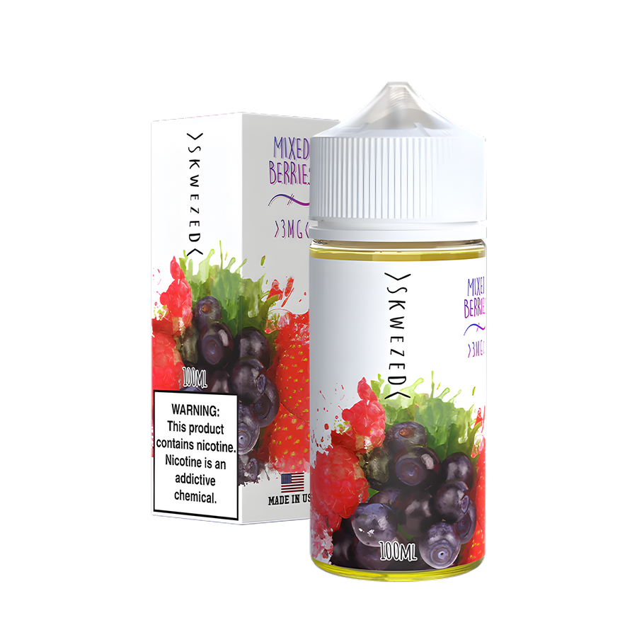 Skwezed freebase Vape juice 0 Mg 100 Ml Mixed Berries