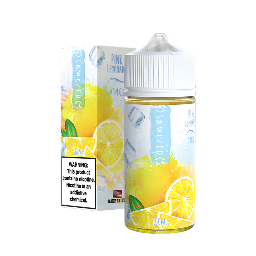 Skwezed Iced Freebase Vape juice 0 Mg 100 Ml Pink Lemonade Iced