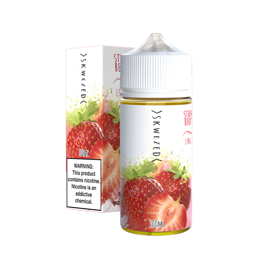 Skwezed freebase Vape juice 0 Mg 100 Ml Strawberry