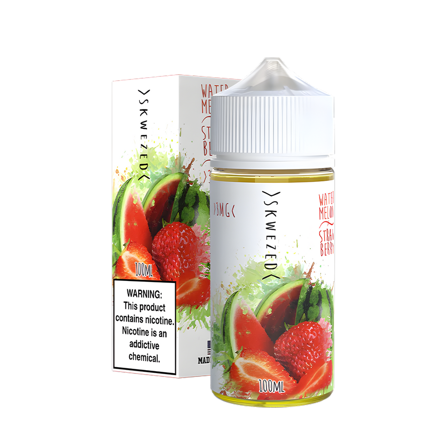 Skwezed freebase Vape juice 0 Mg 100 Ml Watermelon Strawberry