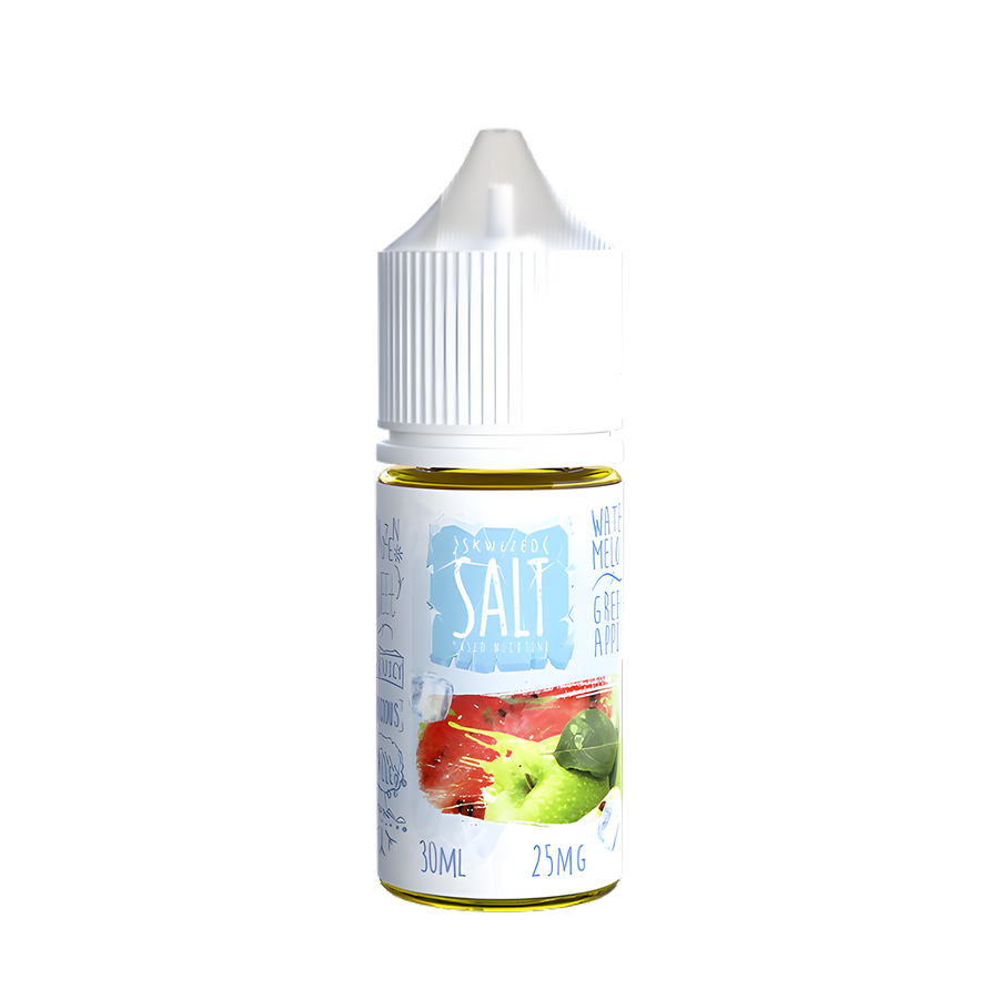 Skwezed Iced Salt Nicotine Vape Juice 25 Mg Watermelon Green Apple Iced 