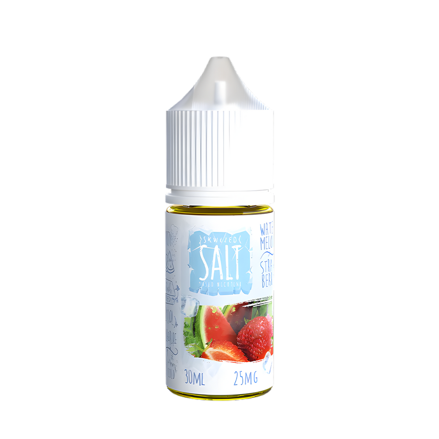 Skwezed Iced Salt Nicotine Vape Juice 25 Mg Watermelon Strawberry Iced 