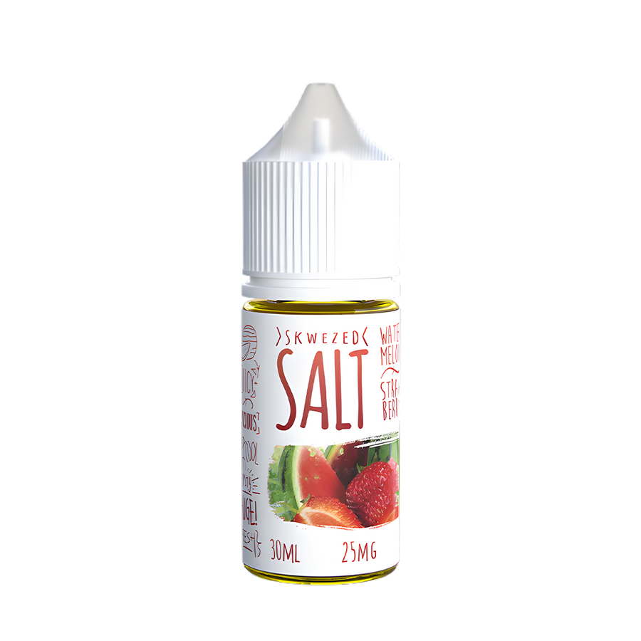 Skwezed Salt Nicotine Vape Juice 25 Mg Watermelon Strawberry 