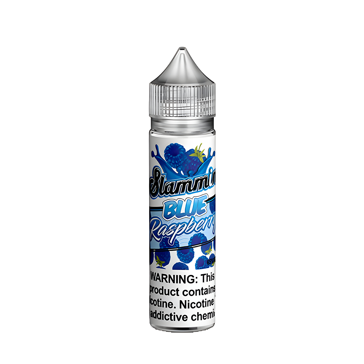 Slammin Freebase Vape Juice 0 Mg 60 Ml Blue Raspberry