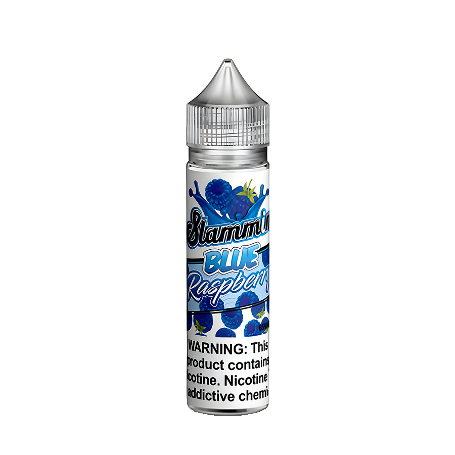 Slammin Freebase Vape Juice 0 Mg Blue Raspberry 