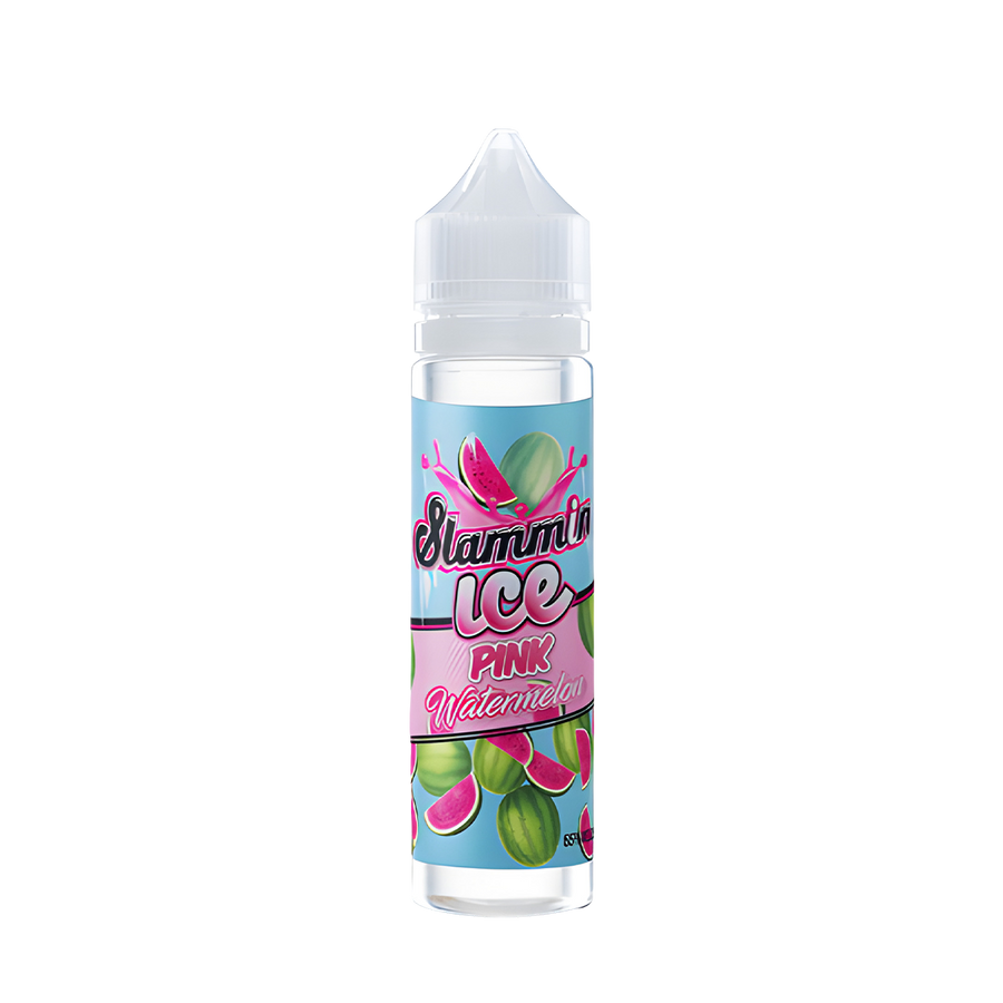 Slammin Freebase Vape Juice 0 Mg Pink Watermelon Ice 