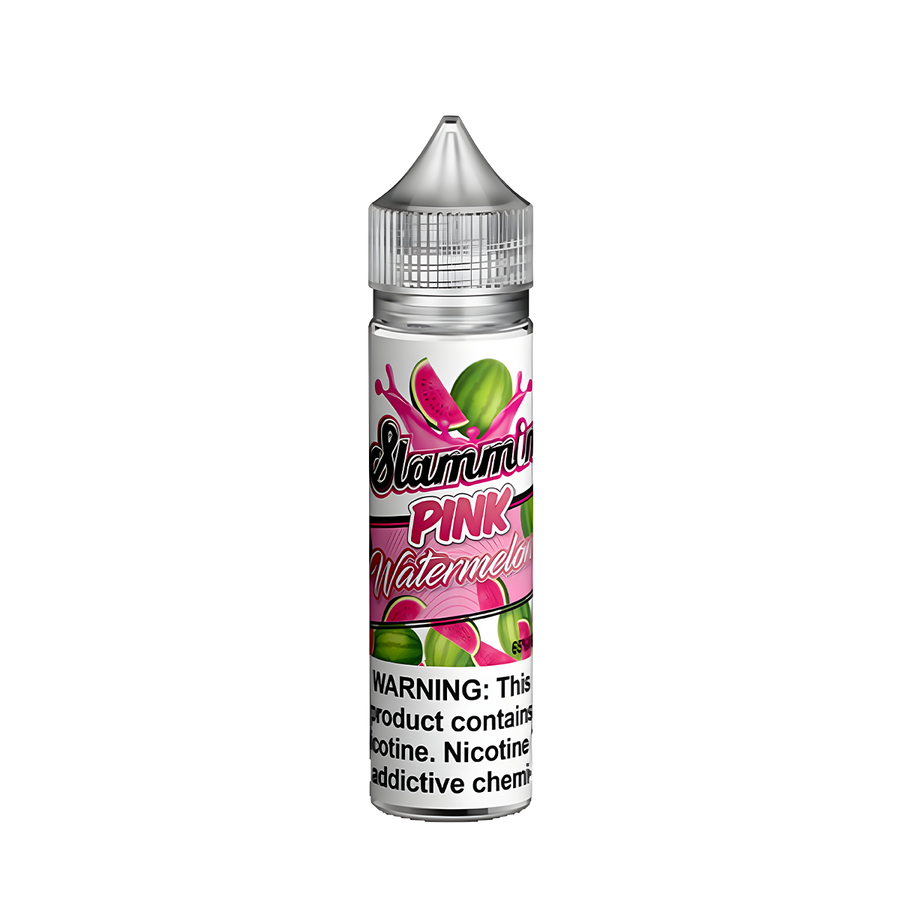 Slammin Freebase Vape Juice 0 Mg Pink Watermelon 