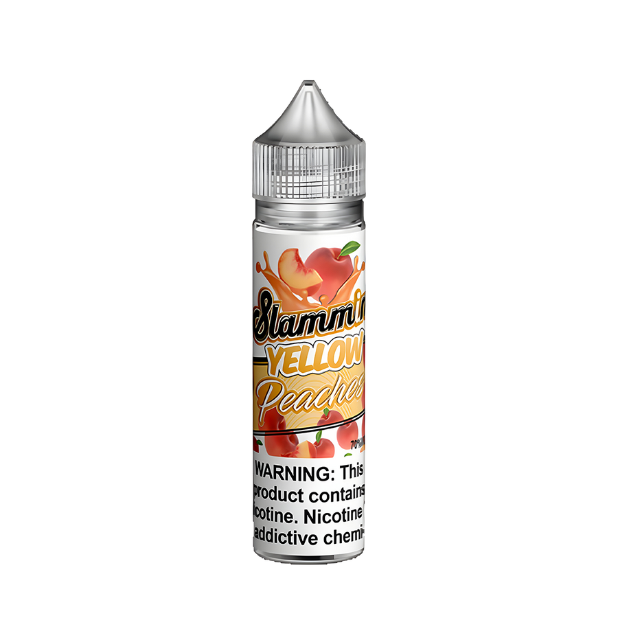 Slammin Freebase Vape Juice 0 Mg Yellow Peaches 