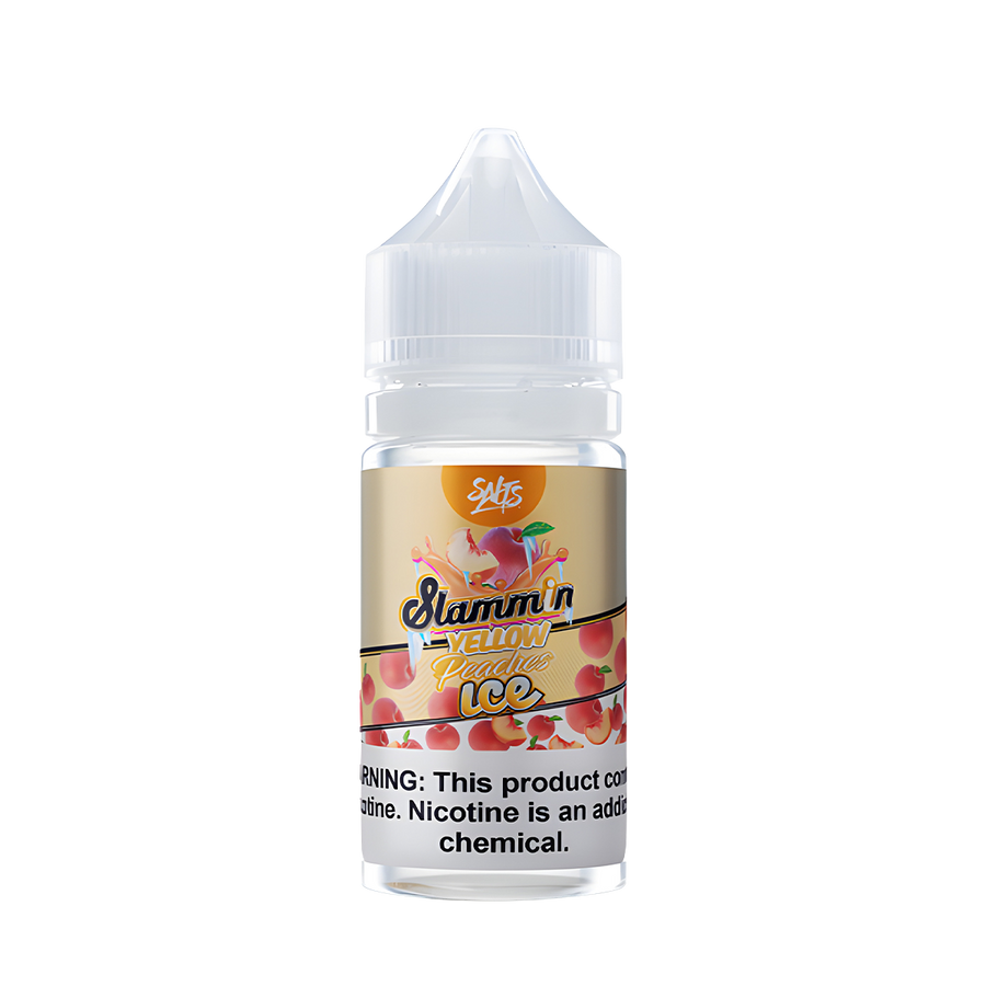 Slammin Salt Nicotine Vape Juice 25 Mg Yellow Peach Ice  / 45Mg 