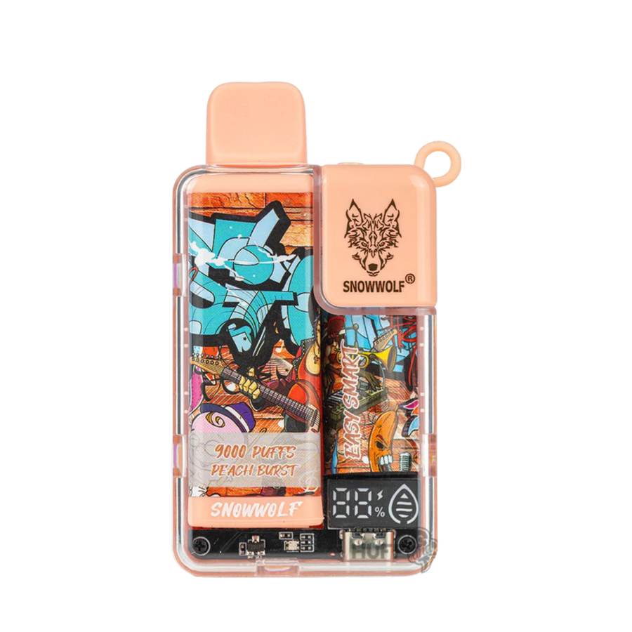 SnowWolf Easy Smart EA9000 Disposable Vape Peach Burst  