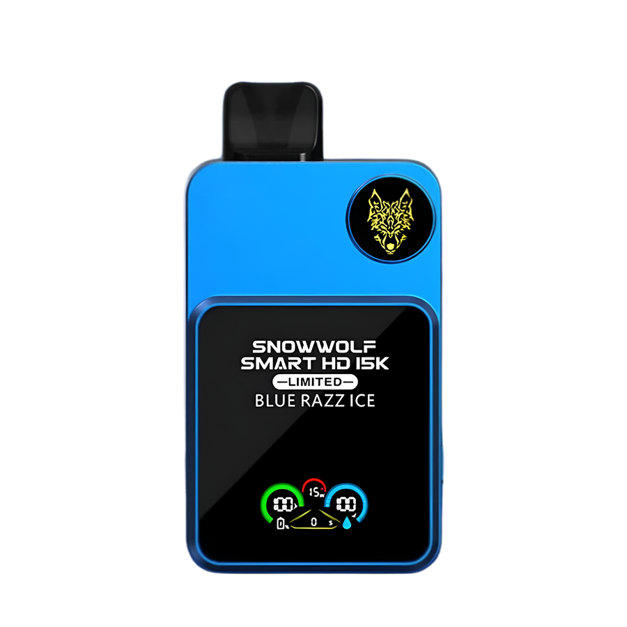 SnowWolf Smart HD 15K Limited Disposable Vape Blue Razz Ice  