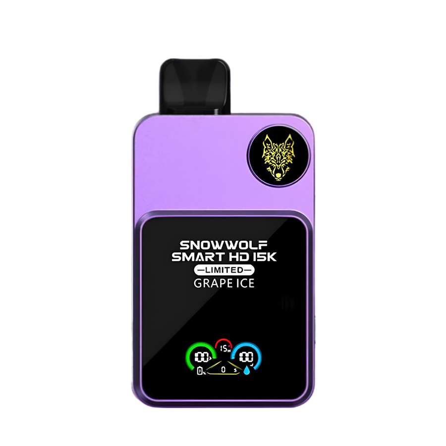 SnowWolf Smart HD 15K Limited Disposable Vape Grape Ice  