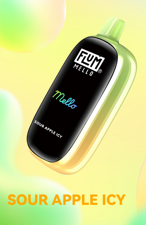 Sour Apple Icy Flum Vape Mello 20k