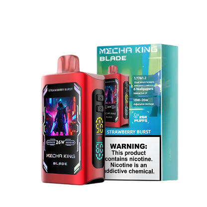 Mecha King Blade 25K Disposable Vape Strawberry Burst  