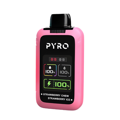 Pyro Duo 30K Disposable Vape Strawberry Chew + Strawberry Ice  