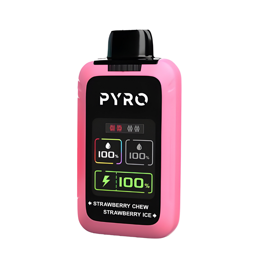 Pyro Duo 30K Disposable Vape Strawberry Chew + Strawberry Ice  