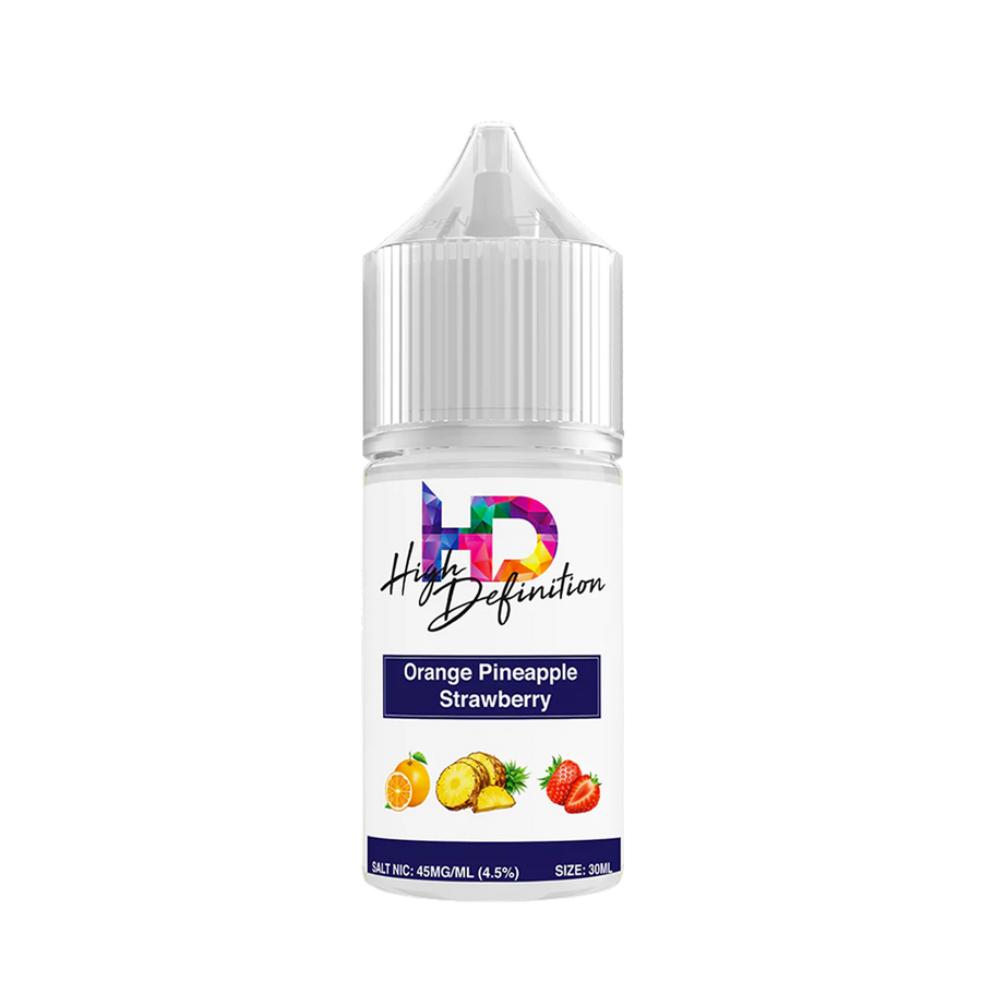 Suorin High Definition Salt Nicotine Vape Juice 45 Mg Orange Pineapple Strawberry 