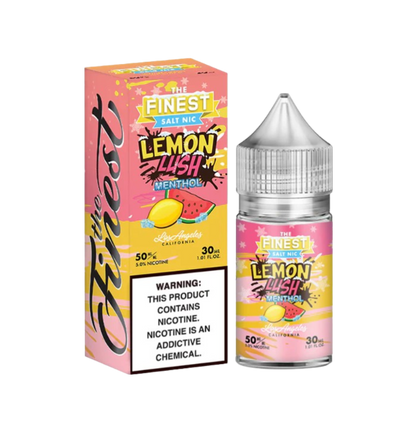 Finest Candy Edition Menthol Salt Nic Vape Juice 30 Mg 30 Ml Lemon Lush Menthol