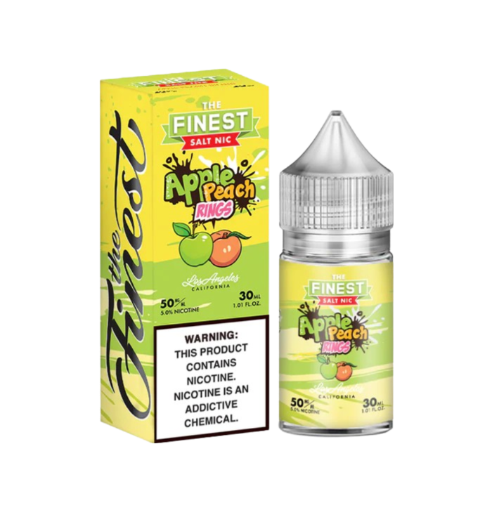 Finest Candy Edition Salt Nic Vape Juice 30 Mg Apple Peach Rings 