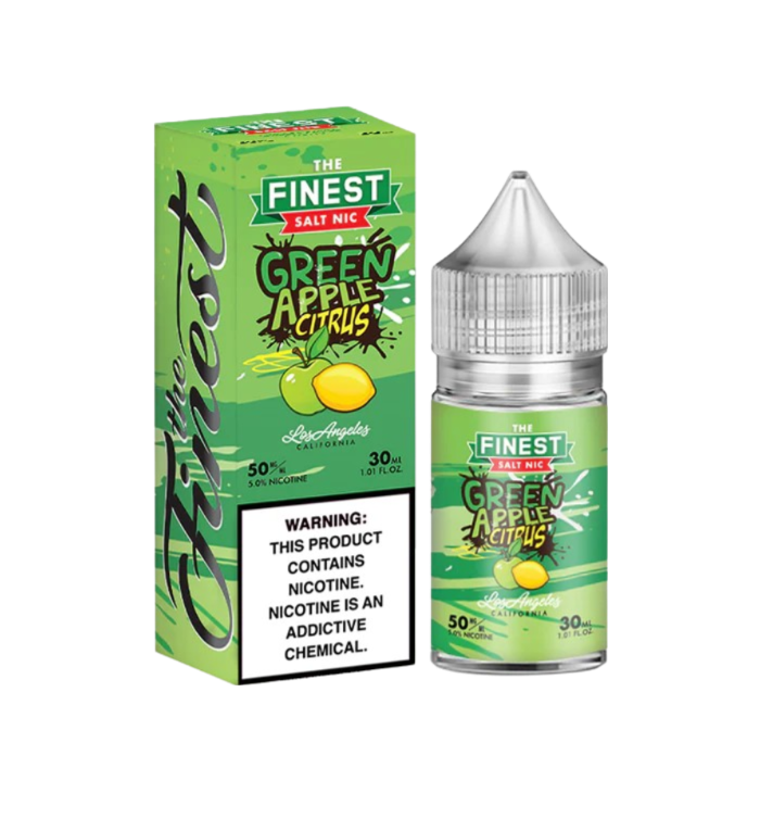 Finest Candy Edition Salt Nic Vape Juice 30 Mg Green Apple Citrus 