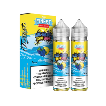 Finest Candy Edition Freebase Vape Juice 0 Mg 2x60 Ml Blue Berries Lemon Swirl