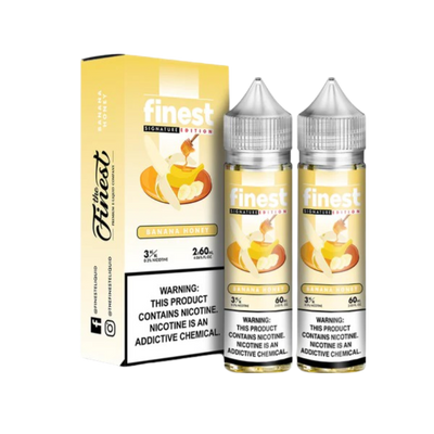 Finest Signature Edition Freebase Vape Juice 0 Mg Banana Honey 