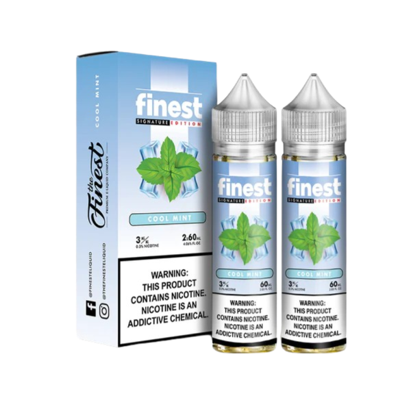 Finest Signature Edition Freebase Vape Juice 0 Mg Cool Mint 