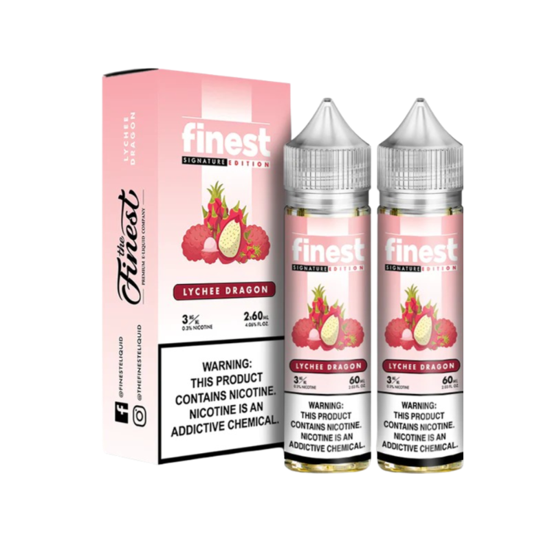 Finest Signature Edition Freebase Vape Juice 0 Mg Lychee Dragon 