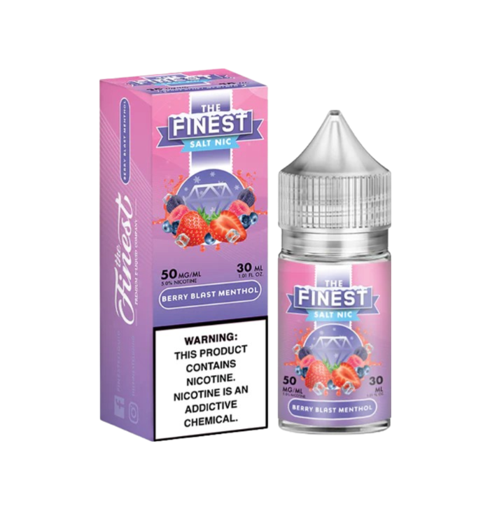 Finest Fruit Edition On Ice Salt Nic Vape Juice 30 Mg 30 Ml Berry Blast Menthol