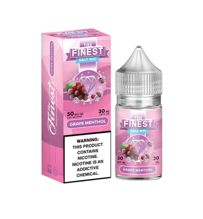 Finest Fruit Edition On Ice Salt Nic Vape Juice 30 Mg 30 Ml Grape Menthol