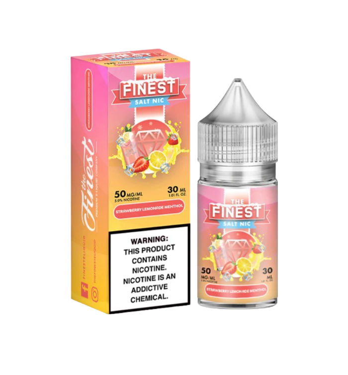 Finest Fruit Edition On Ice Salt Nic Vape Juice 30 Mg 30 Ml Strawberry Lemonade Menthol