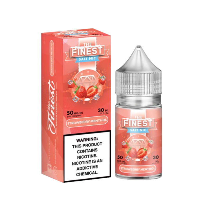Finest Fruit Edition On Ice Salt Nic Vape Juice 30 Mg 30 Ml Strawberry Menthol