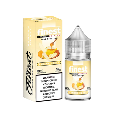 Finest Signature Edition Salt Nic Vape Juice 30 Mg Banana Honey 