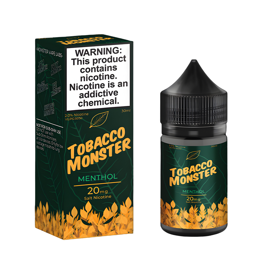 Tobacco Monster Salt Nicotine Vape Juice 20 Mg Menthol Tobacco 