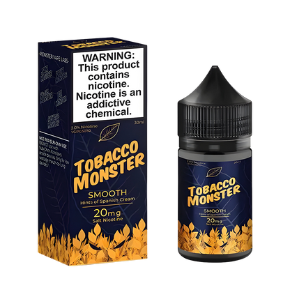 Tobacco Monster Salt Nicotine Vape Juice 20 Mg Smooth Tobacco 