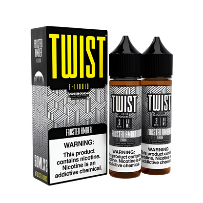 Twist Freebase Vape Juice 0 Mg Frosted Amber (Frosted Sugar Cookie) 