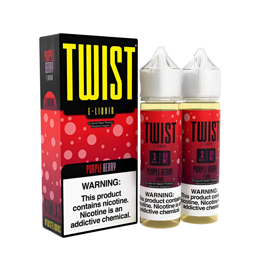 Twist Freebase Vape Juice 0 Mg 2x60 Ml Purple Berry Mix