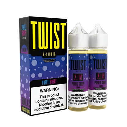 Twist Freebase Vape Juice 0 Mg Purple Grape Mix 