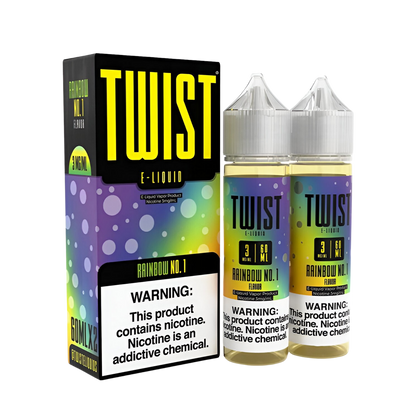 Twist Freebase Vape Juice 0 Mg Rainbow No.1 (Sour Rainbow) 