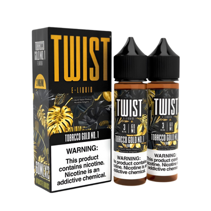 Twist Freebase Vape Juice 0 Mg Tobacco Gold No.1 