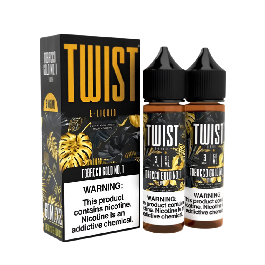 Twist Freebase Vape Juice 0 Mg 2x60 Ml Tobacco Gold No.1