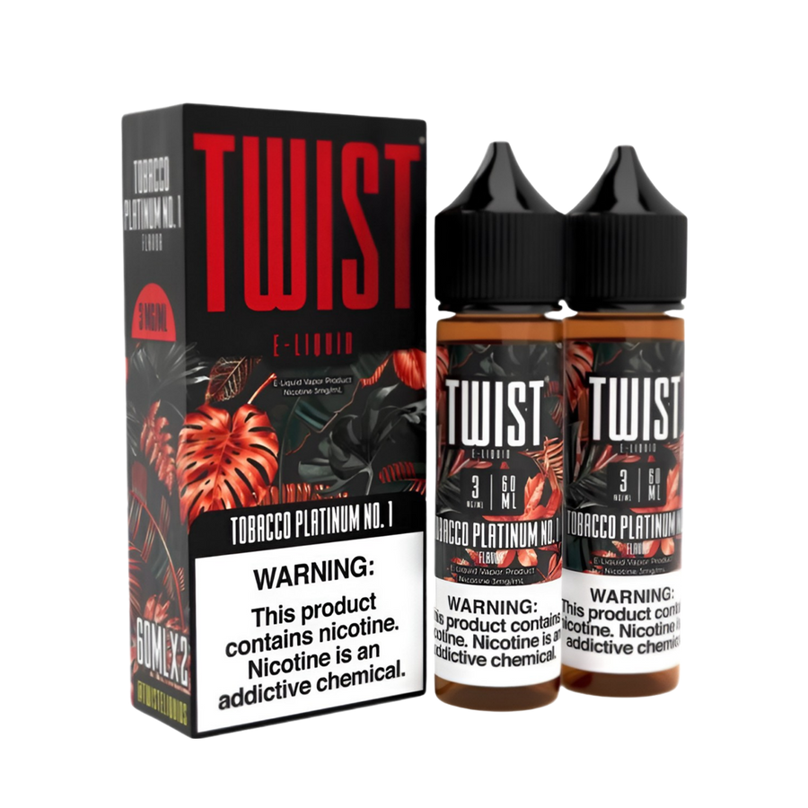Twist Freebase Vape Juice 0 Mg 2x60 Ml Tobacco Platinum No.1