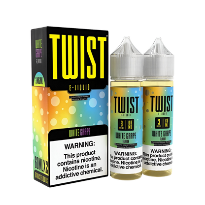 Twist Freebase Vape Juice 0 Mg White Grape (The White Grape) 