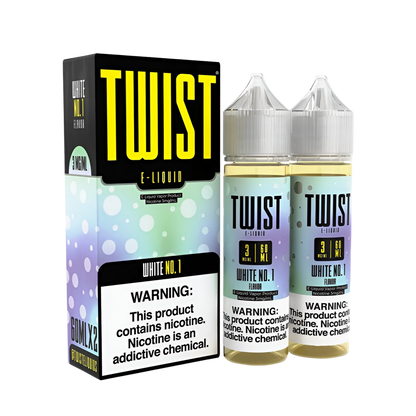 Twist Freebase Vape Juice 0 Mg White No.1 (Bearhemian White Gummy) 